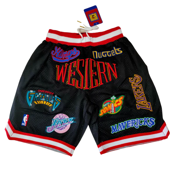 Retro Basketball Western Conference Shorts